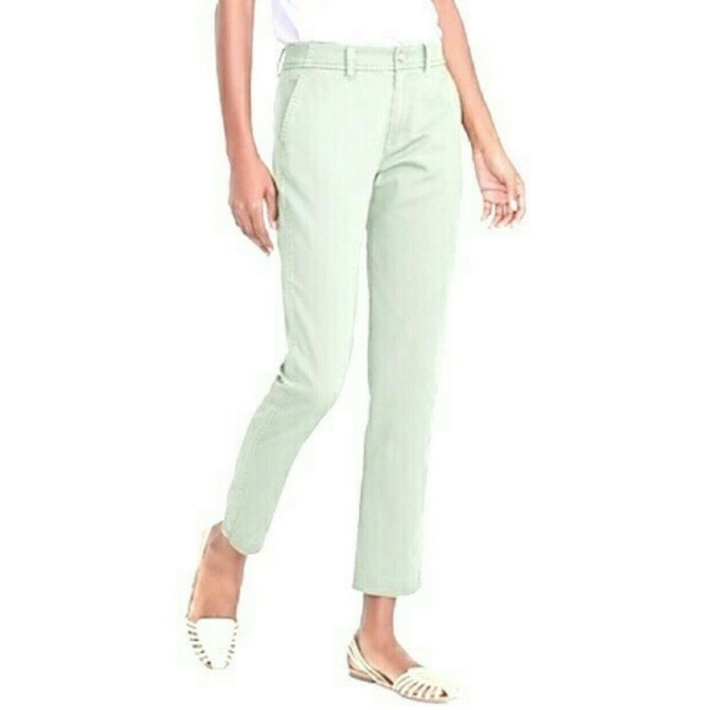 J Crew | mint green Frankie stretch pants